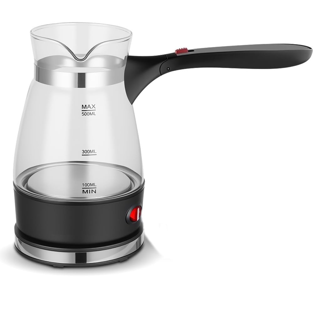 BBNV-電動トルココーヒーマシン、ハンドル付きコーヒーメーカー、500ml電気コーヒーポット、エスプレッソメーカー、紅茶用、モカEUプラグ