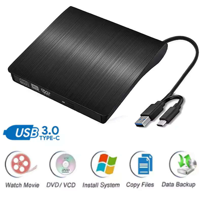 USB 3.0/3.0 Type-C SATA to USB CD ROM ODD ケースボックス 9.5/12.7mm 外部光ディスクドライブエンクロージャには光学ドライブは含まれません
