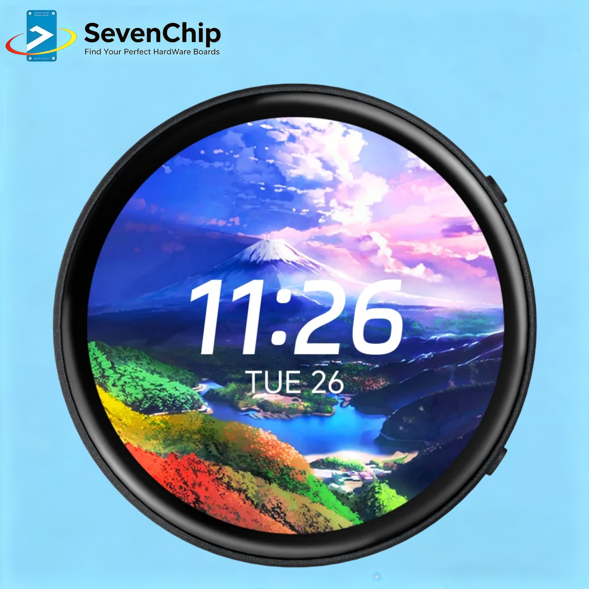 Waveshare 1.75 インチ AMOLED ラウンドタッチディスプレイ ESP32 S3 開発ボード 32 ビット LX7 デュアルコアプロセッサ ESP32 ディスプレイ付き