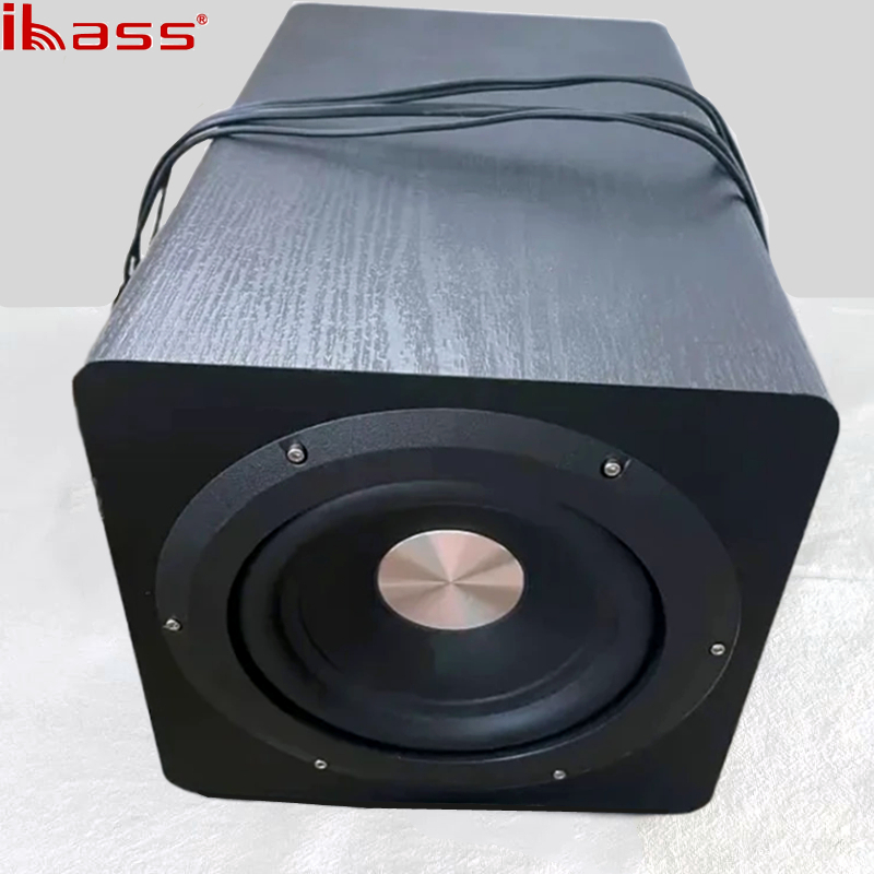 100 ワットアクティブサブウーファー 6.5 インチ木製純粋な低音オーディオ入力アンプホームシアタースピーカーステレオ強力な低音音楽プレーヤー