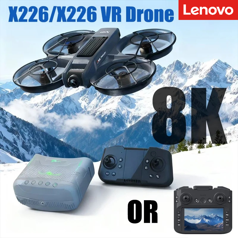 レノボ X226/X226VR ドローン 4 K プロフェッショナル HD デュアルカメラブラシレスモーターオプティカルフロー回避リモコン Quadcopter おもちゃ