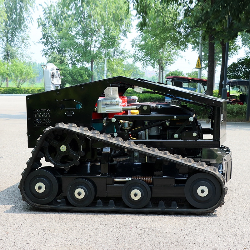 カスタマイズされた CE EPA 承認全地形草刈機農業ゴムトラックリモコンロボット芝刈り機