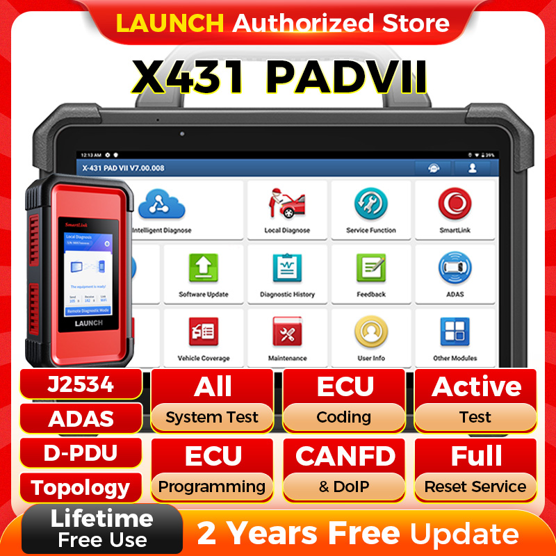 起動 X-431 PAD7 エリート PAD7 PADVII 車診断ツール J2534 スマートリンク自動車スキャナ自動診断オンラインプログラミング OBD