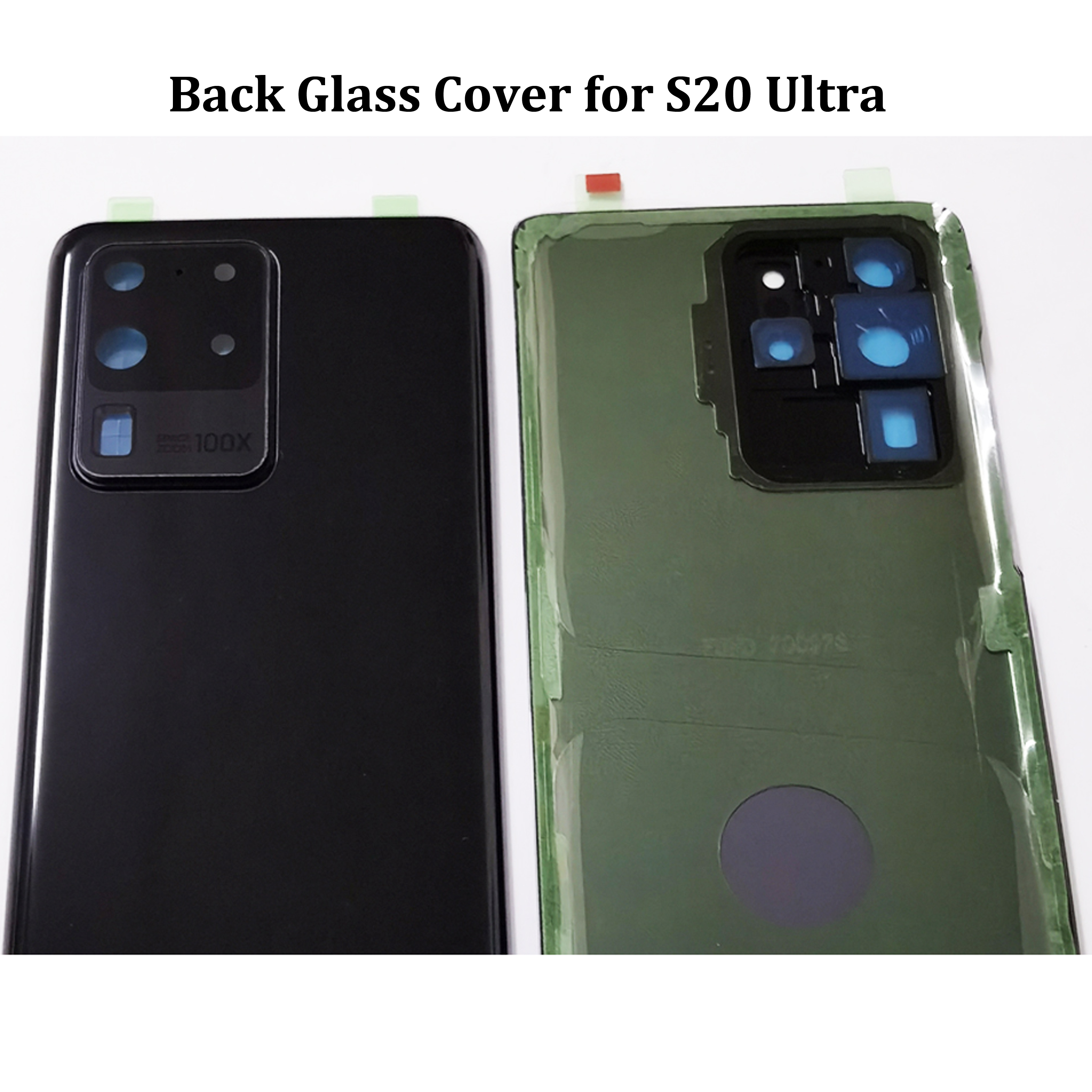 (新品)(O-E-M) 裏蓋バックガラス S20Ultra 交換用ケース SAM-S20 Ultra S20U S20ULTRA バッテリーカバーリアドアバックパネル