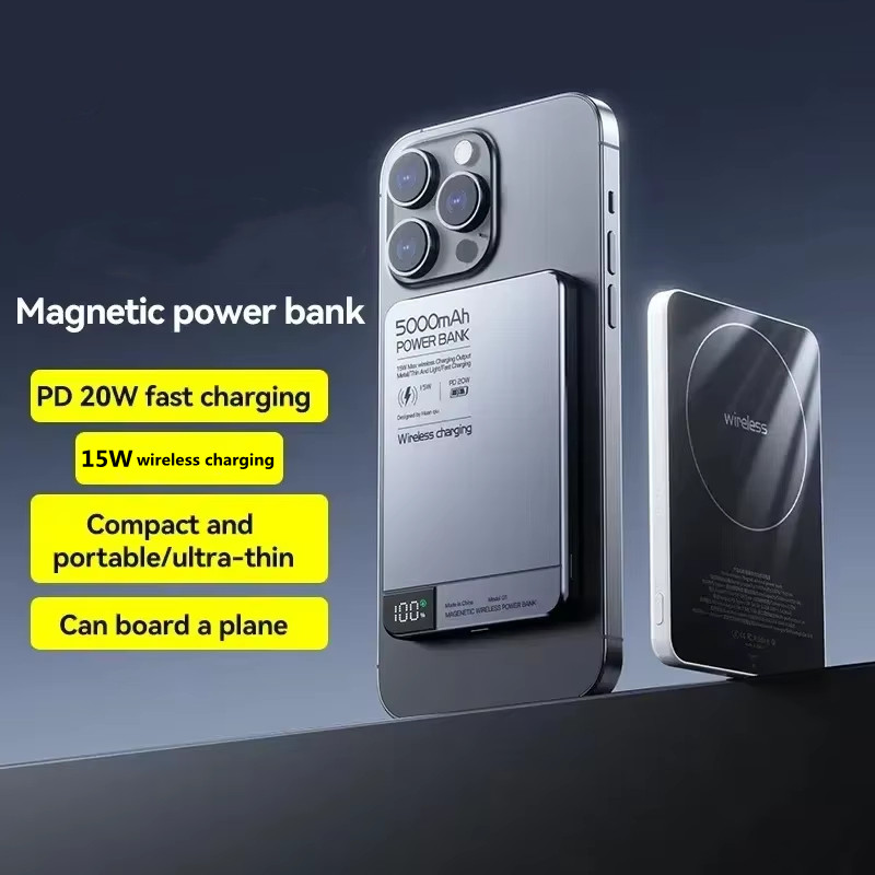 10000mAh 磁気電源銀行チー 2 ワイヤレス充電器 PD20W 超高速充電 MagSafe パワーバンク iPhone サムスン Xiaomi