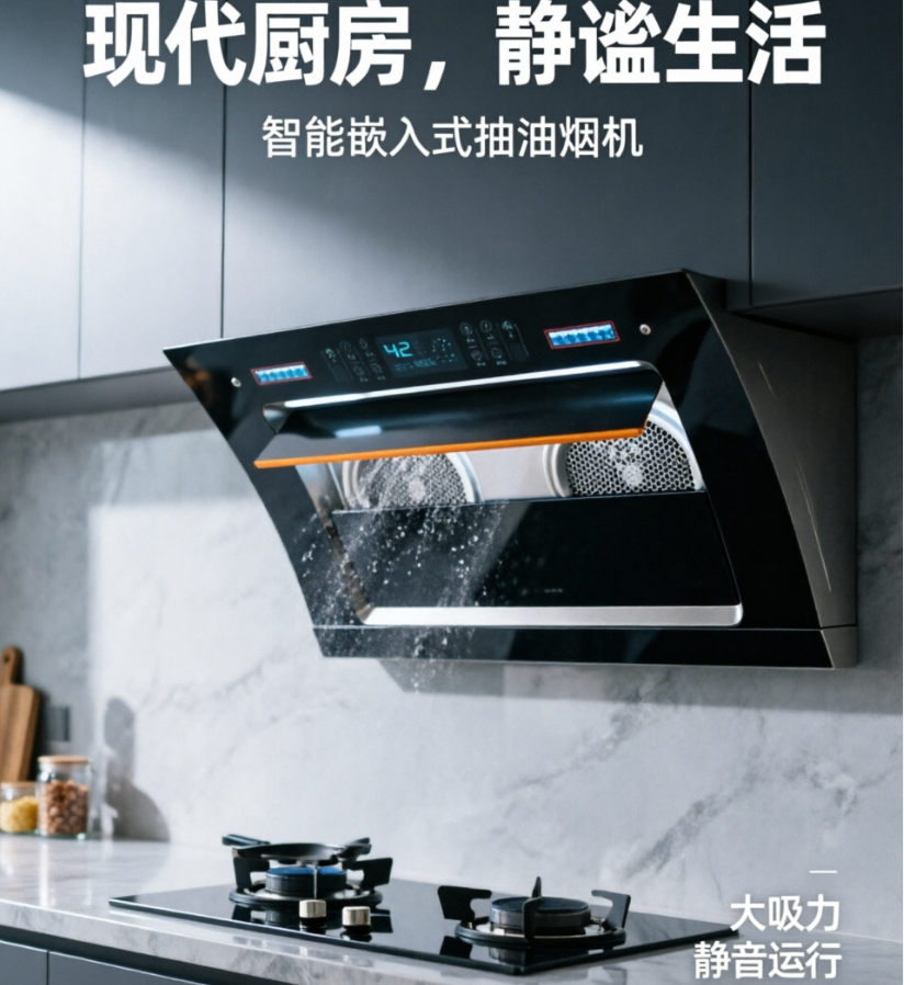 220V Haotaitai ダブルモーターレンジフードキッチン強力吸引自動クリーンサイド吸引 HBW1