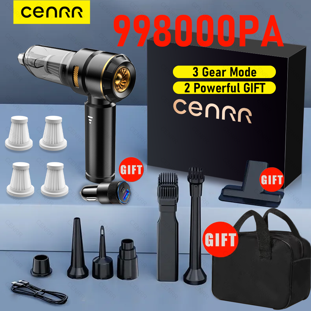 CENRR 998000PA ポータブル車の掃除機強力なハンドヘルド掃除機車のワイヤレスクリーナーロボットカーアクセサリー