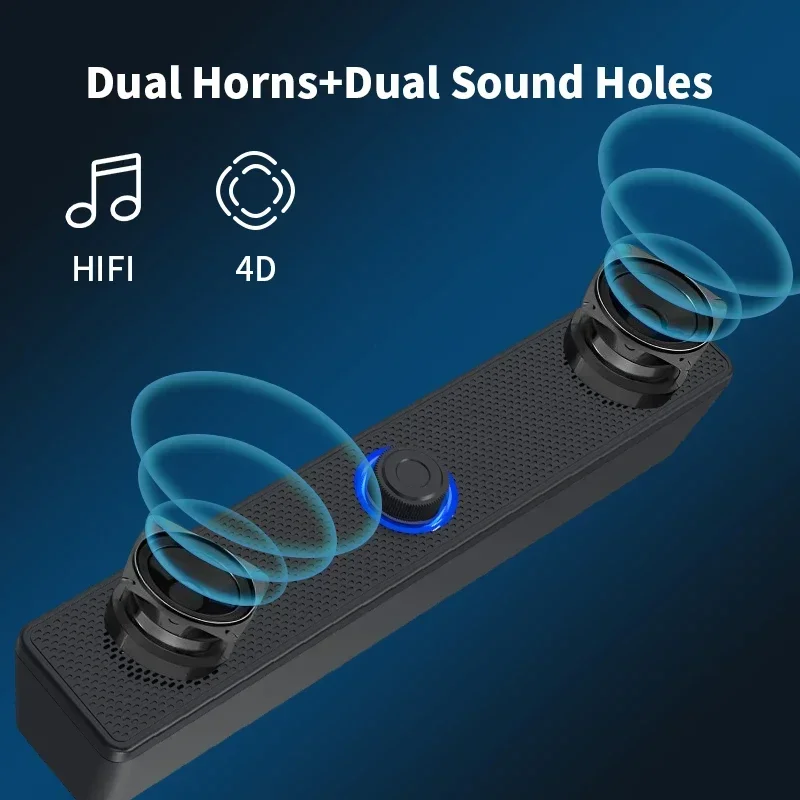 コンピュータデスクトップ高品質4DサラウンドスピーカーBluetooth有線デュアル目的大音量マイクツーインワンスピーカー