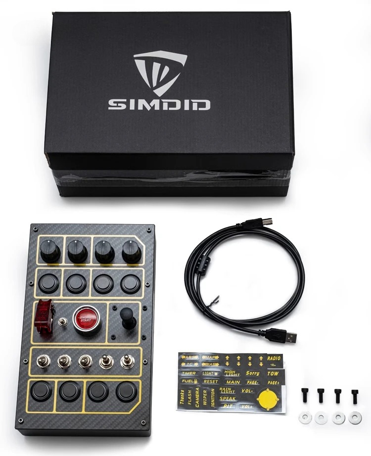 SIMDID D30 ボタンボックス Sim Racing Aodi Sport Customer Racing for Simagic Thrustmaster Fanatec