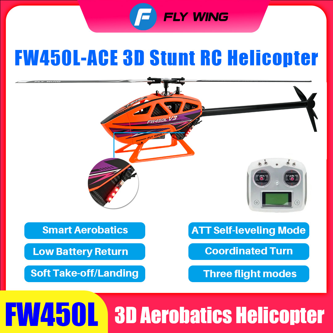 フライウィング FW450L RC ヘリコプタースマート GPS 3D オートパイロット RTF リモコンヘリコプター 6CH ACE ジャイロフライトコントローラー rc 飛行機