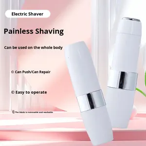 電気シェーバー　女性用シェーバー　USB充電式　ABS樹脂製ケース　ヘアトリマー　男女兼用リップスティック型脱毛器