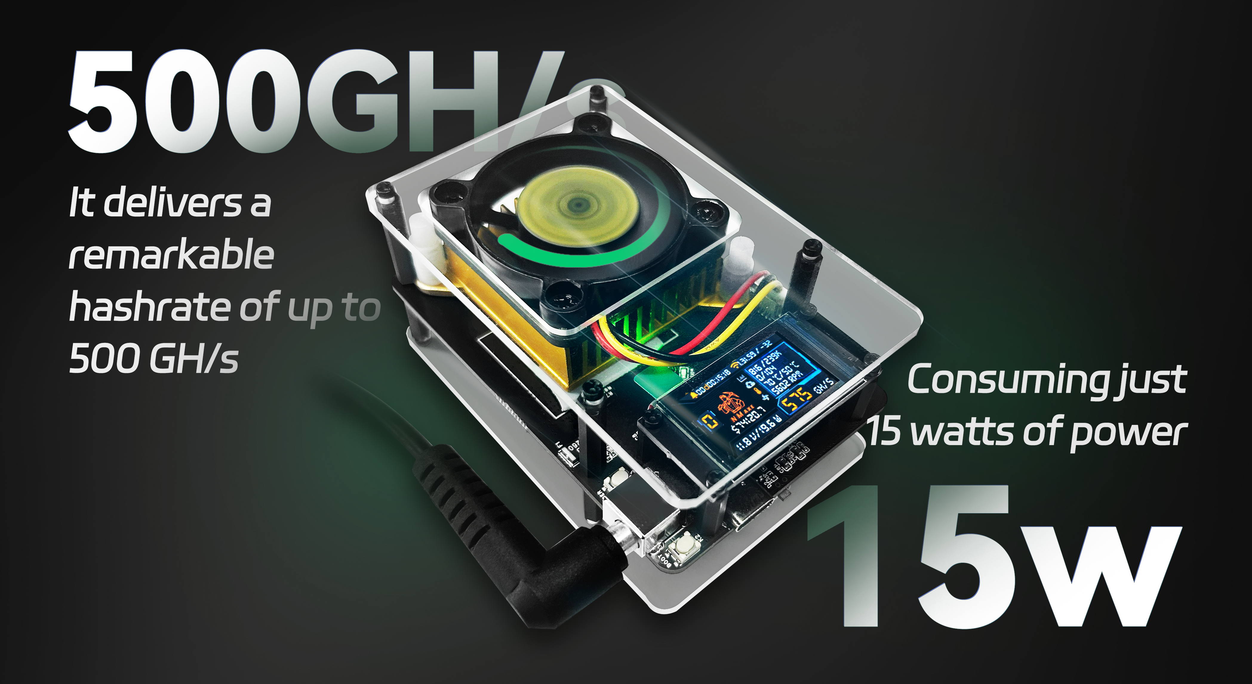 NMAxe NMMiner 公式 Ultra BM1366 ASIC チップ 500G~600Gh/s マイナスディスプレイ搭載 ビットコイン マイナー ソロ宝くじ マイナー