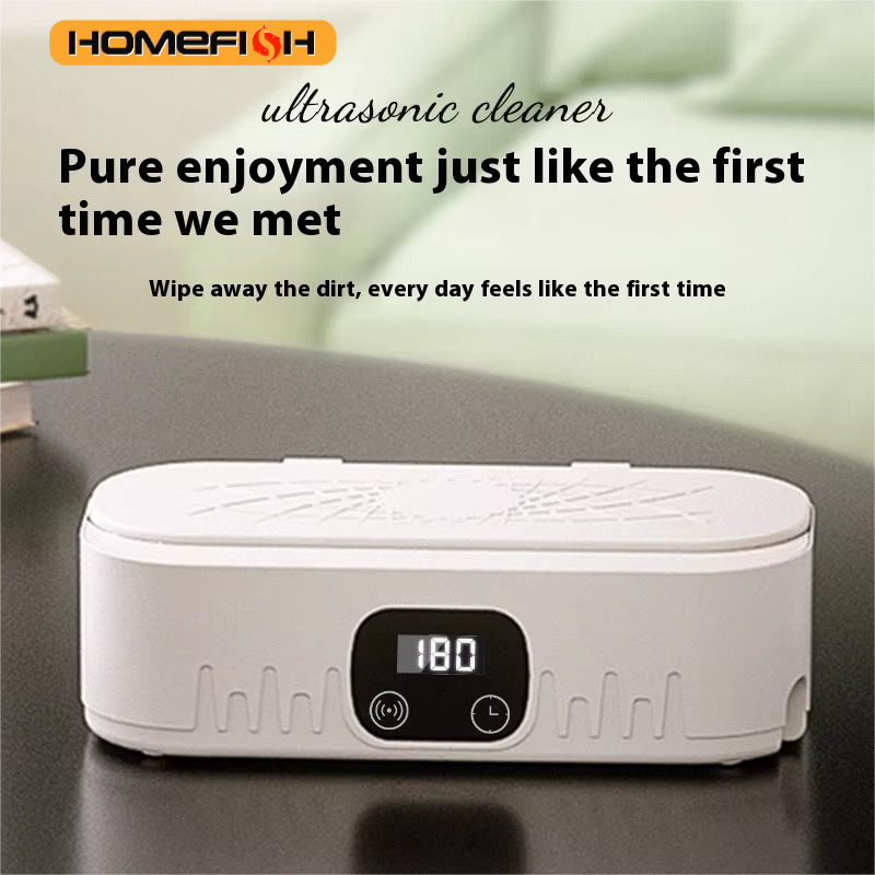 HOMEFISH ミニ超音波家庭用クリーナー高周波振動ツールメガネジュエリー食器ディープクリーニング