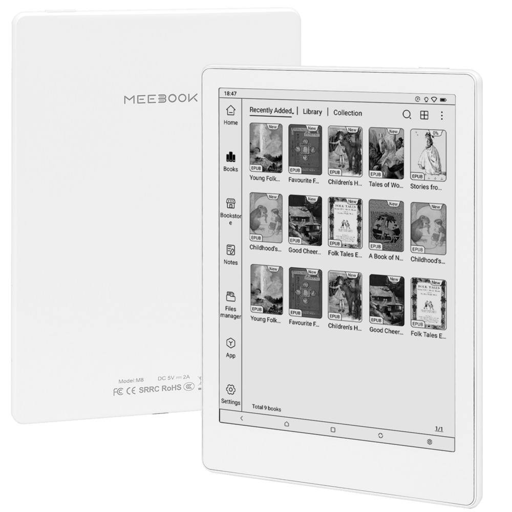 オリジナル Meebook M8 JDRead 電子ブック Google Play ストアと高速リフレッシュ 4G RAM 64GB ROM 7.8 インチ Android 14 電子ブックリーダー