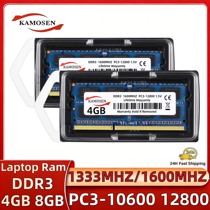 DDR3 4GB 8GB ノートパソコン用RAM 1333MHz 1600MHz 1.5V 204ピン SODIMM ノートブックメモリ