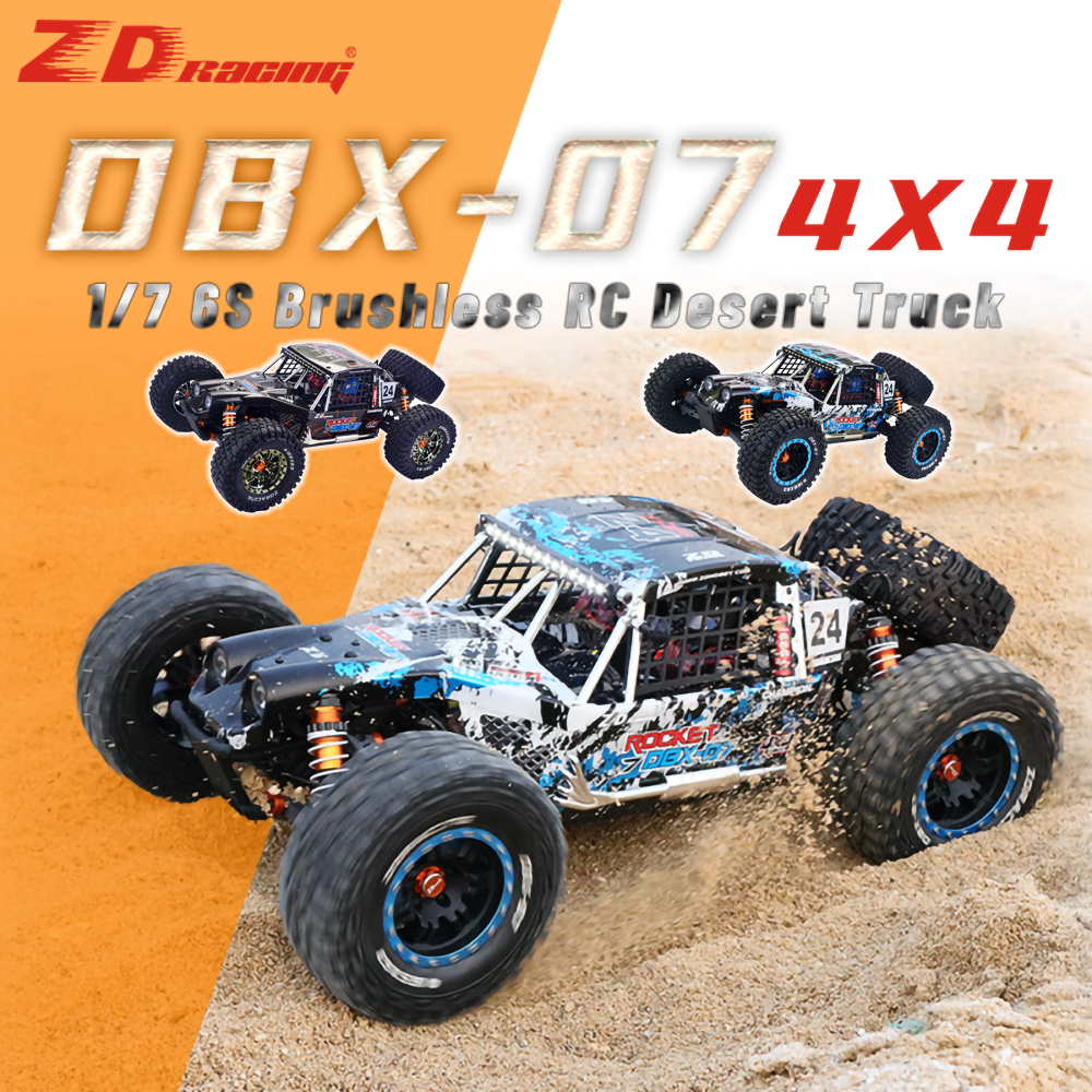 ZD レーシング DBX-07 1/7 6S ブラシレス RC リモートコントロールシミュレーション電動 4WD オフロード車デザートトラックメカニカルブレーキ付き