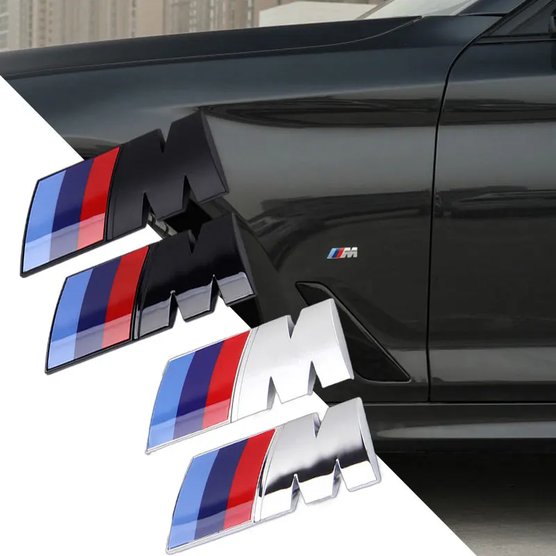 ABS 車フェンダーサイドエンブレムリアトランクバッジ M ロゴステッカー BMW M M3 M5 M6 X3 E46 E90 F30 G20 E36 E34 X6 G20 G30 アクセサリー