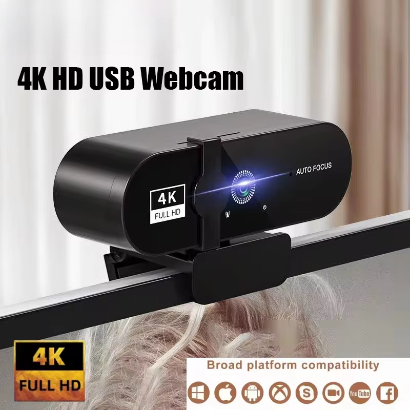 4Kウェブカメラ 1080Pミニカメラ 2KフルHDウェブカメラ マイク付き 30fps USBウェブカメラ オートフォーカス PCノートパソコンビデオ撮影カメラ