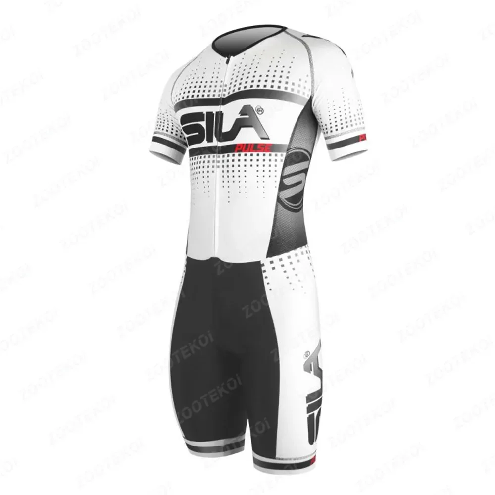 Sila 男性サイクリングジャージトライアスロンスポーツトライスーツ Ciclismo インラインスケートスピードスケートスーツサマーバイク MTB チームレーシング服
