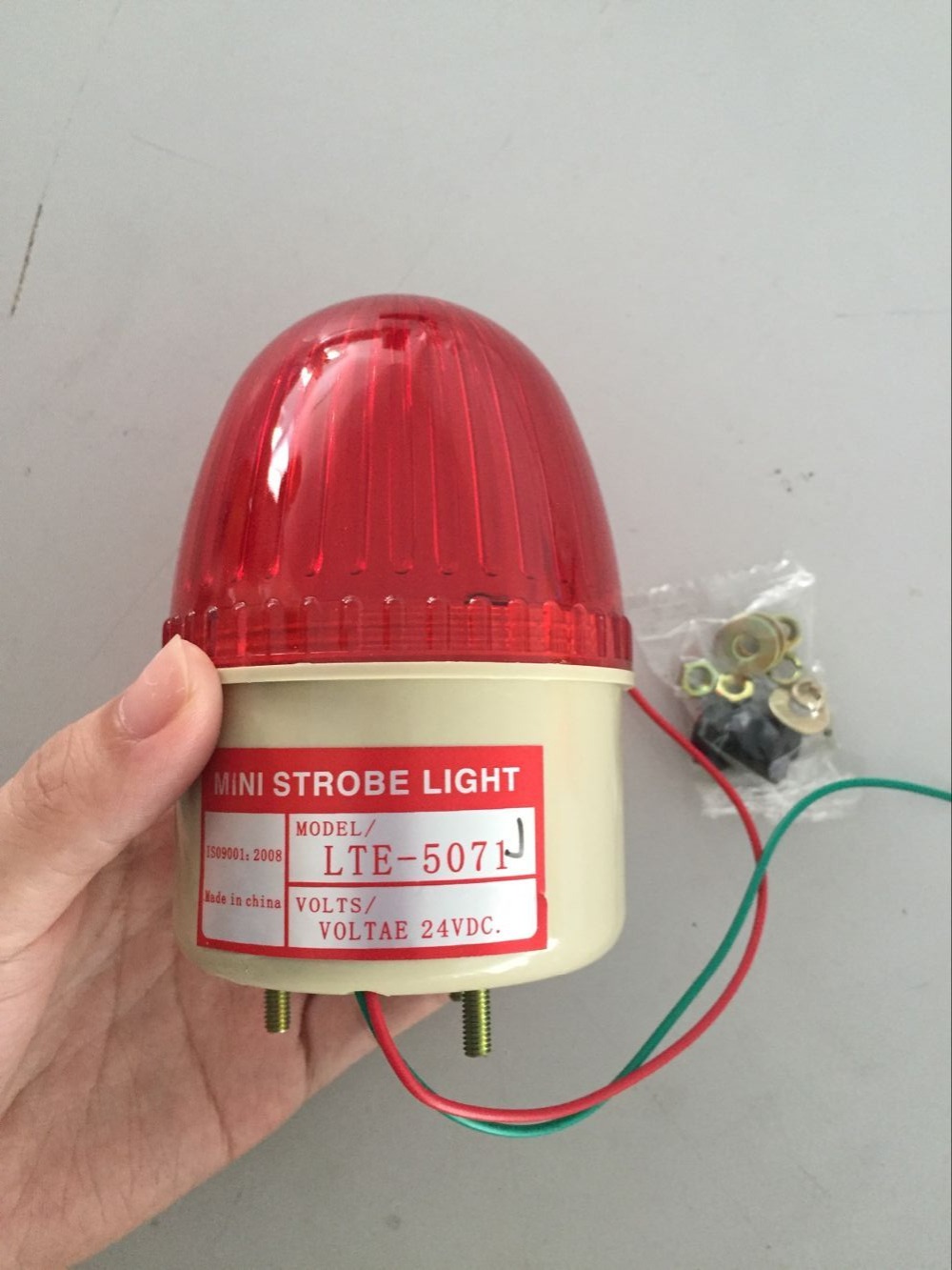 DC 24V 赤色 LED ライト警報ブザー工業用信号塔ランプ 90dB