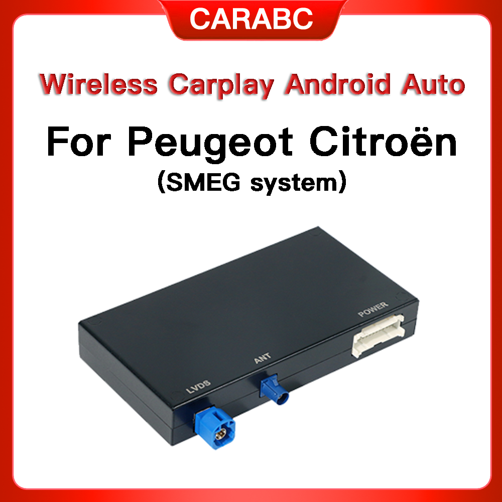 プジョーシトロエンワイヤレス Carplay アダプタ Android 自動モジュール SMEG 208 2008 308 508 3008