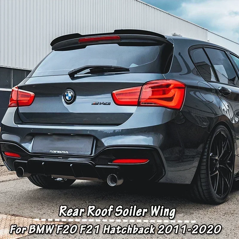 Bmw 1 シリーズ F20 F21 2011-2020 120i 118im 135i 116i M135 M140 ハッチバックリアルーフスポイラー車の尾翼装飾ストリップ
