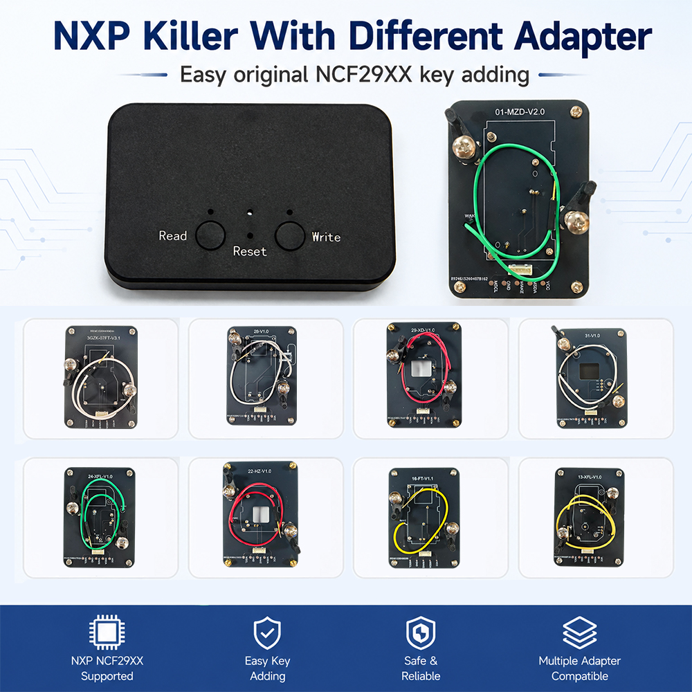 CNP259 NXP キラーは、すべてのオリジナル NCF29xx チップリモート BMW BDC 3 ID21A ID21B 4 トークンの異なるアダプターで動作できます。