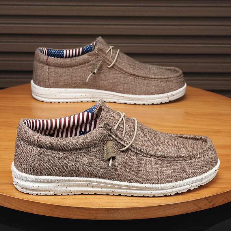 メンズメッシュローファー秋メンズ加硫靴通気性軽量ハイキングアウトドアスポーツシューズ Zapato Abierto Scarpa Aperta