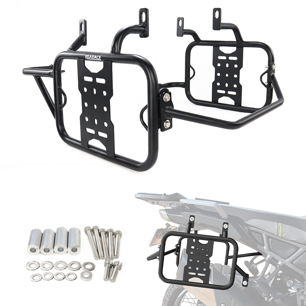 オートバイのサイド荷物ラックブラケットパニアサドルバッグサポートラックサドルバッグ 450MT CFMOTO IBEX 450 2024-2025 CFMOTO
