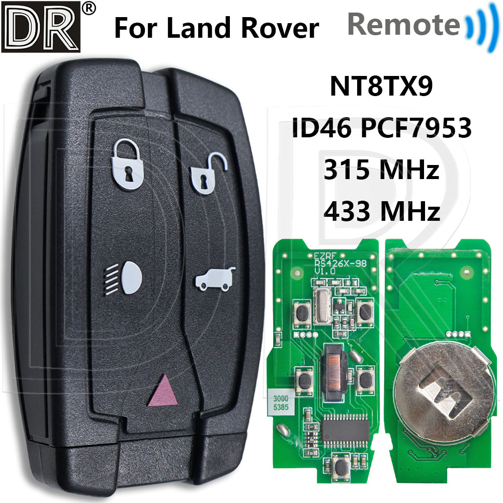 グレート NT8TX9 ID46 PCF7953 315/433MHz 車リモコンスマートキーランドローバーレンジャーローバースポーツ LR2 フリーランダー 2 3