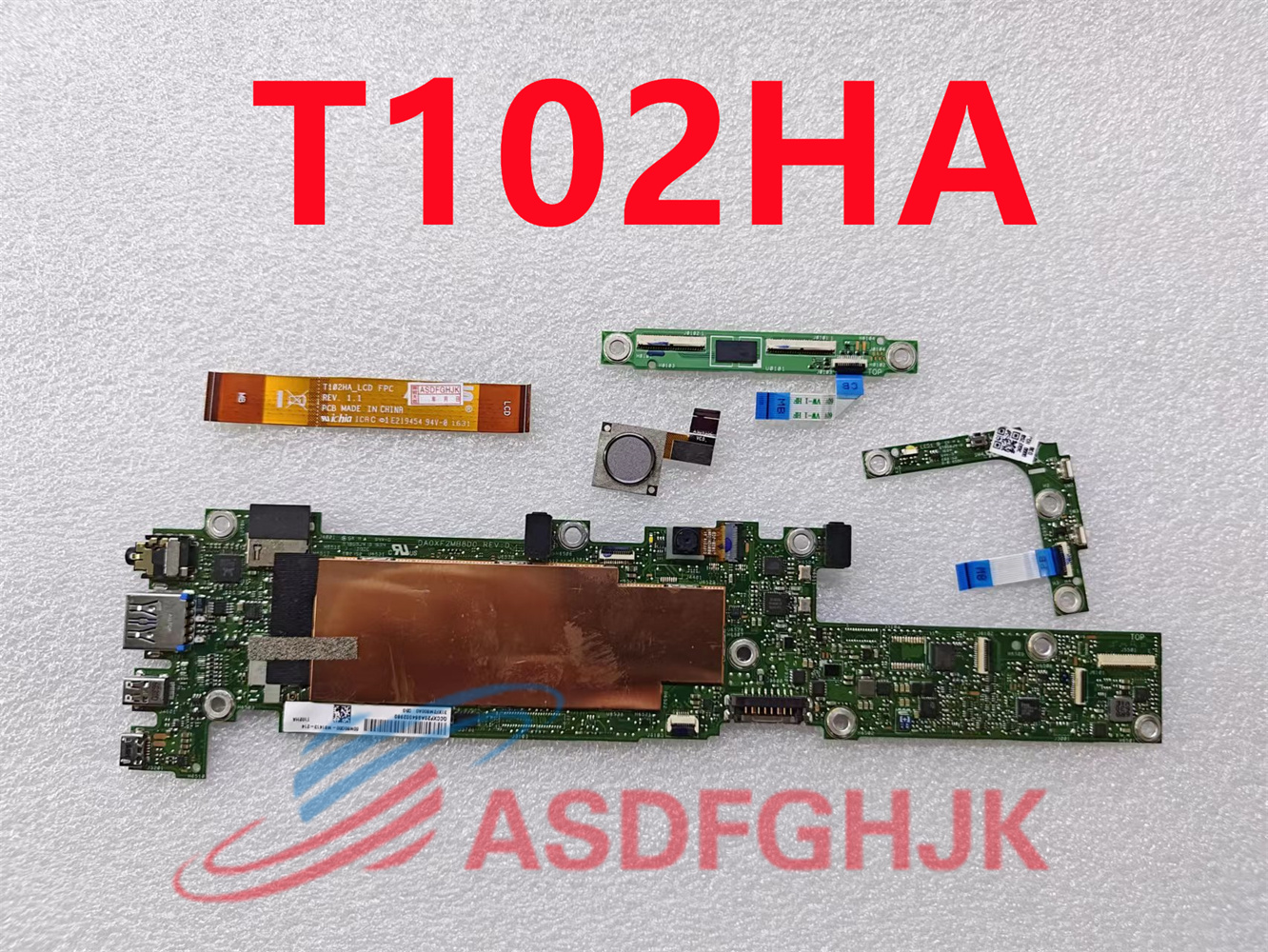 Used for ASUS Transformer Mini T102HA tablet motherboard 4G 64G/128G, a variety of switch fingerprint touch small board LED line