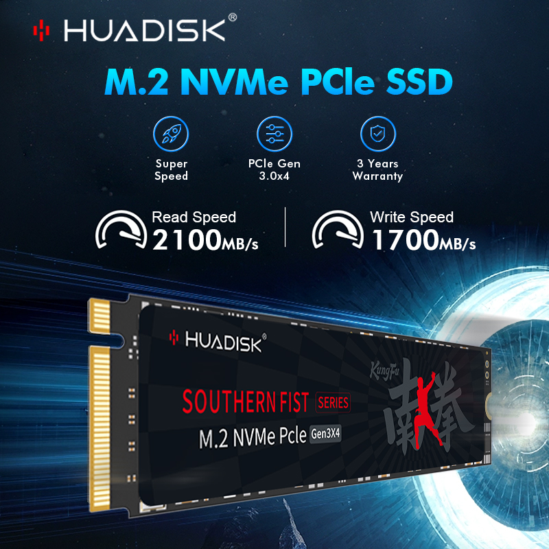 HUADISK Ssd Nvme M2 Pcie Gen3 ハードドライブディスク 128 ギガバイト 256 ギガバイト 512 ギガバイト 1 テラバイト内部ハードドライブノートブックデスクトップ用