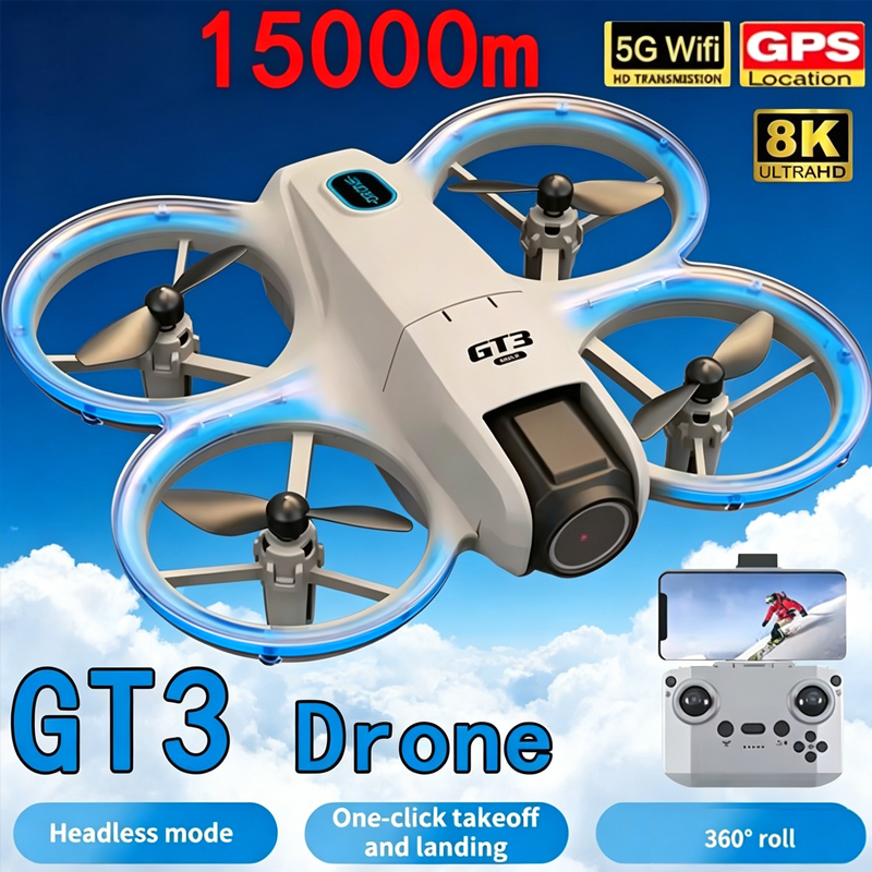 2026 新しい GT3 最大ドローン 8K 5G GPS プロフェッショナル HD 航空写真リモートコントロール航空機 HD デュアルカメラ Quadcopter おもちゃ UAV