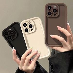 Samsung iPhone 16 Pro Max 15 14 Plus 13 12 11 X XS 用高級ソフトTPU製スマホケース