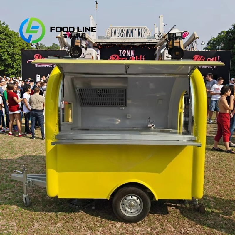 カスタマイズされたヴィンテージモバイルケータリングト​​レーラービールバースナックアイスクリーム食品バン屋外パーティーイベント街頭販売ビジネス