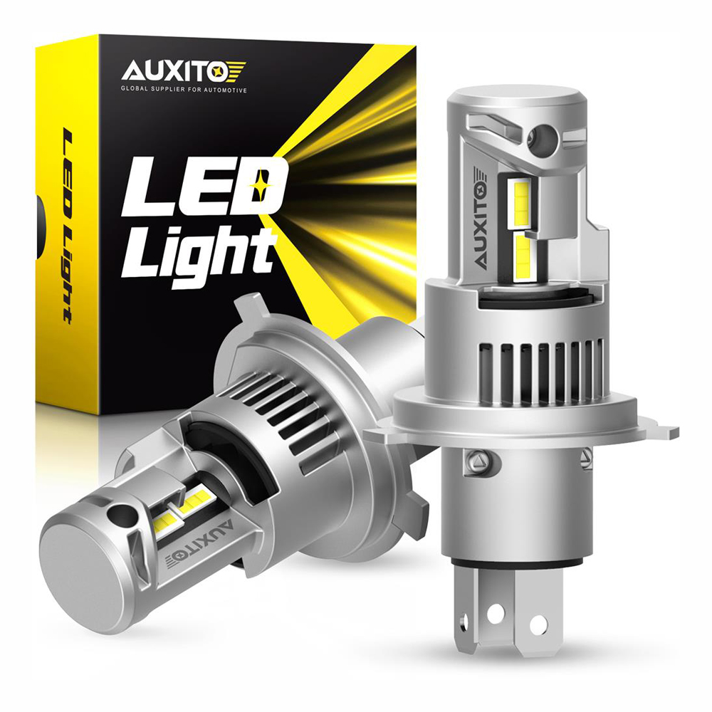 AUXITO 2 個 20000LM 100 ワット超高輝度 Canbus オートヘッドランプターボ LED H4 9003 高低ビームヘッドライト電球 12-CSP チップエラーなし