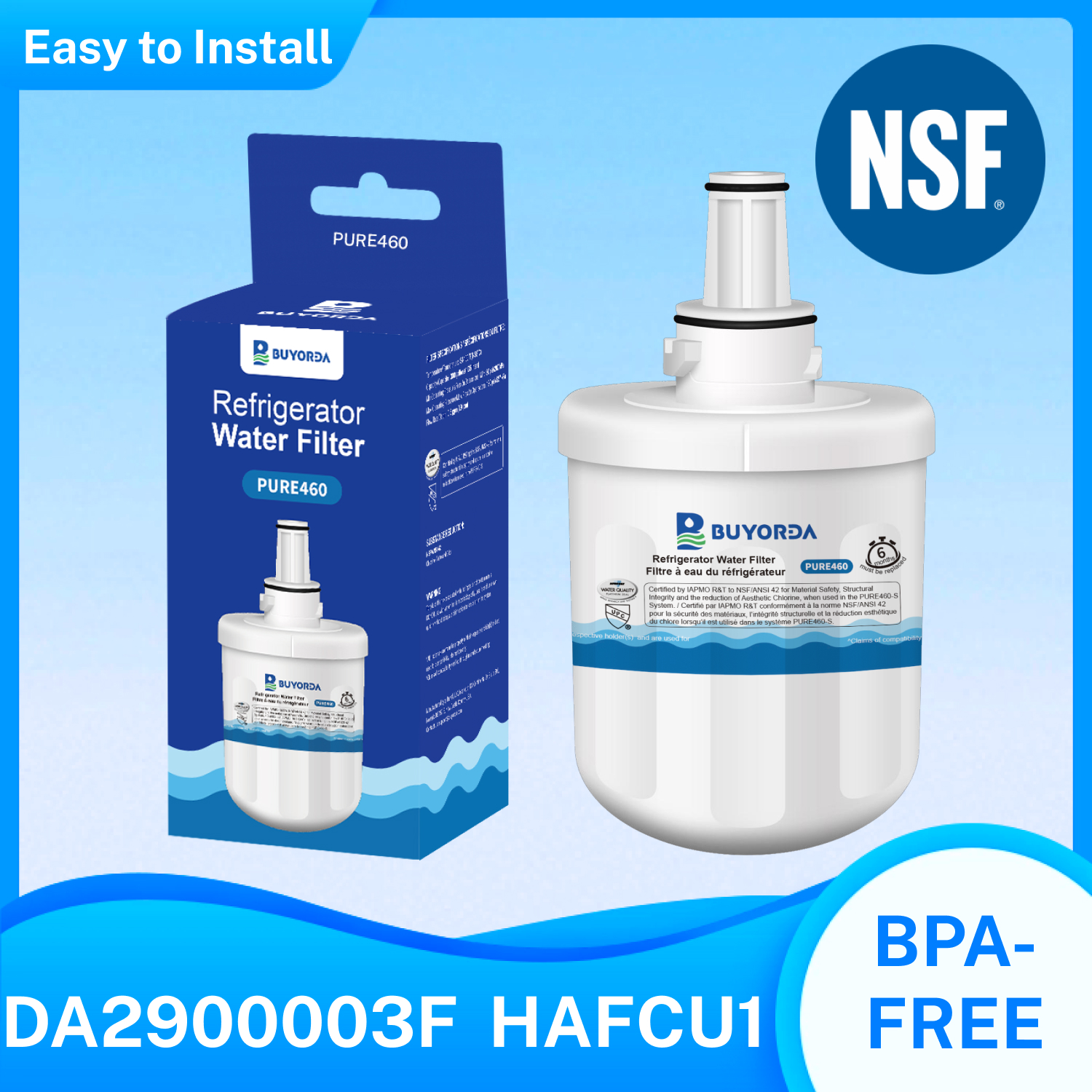 DA29-00003A DA29-00003B Samsung HAF-CU1 HAFIN1 DA61-00159 BPA フリーカーボン濾過クリーンテイストプロ用互換水フィルター