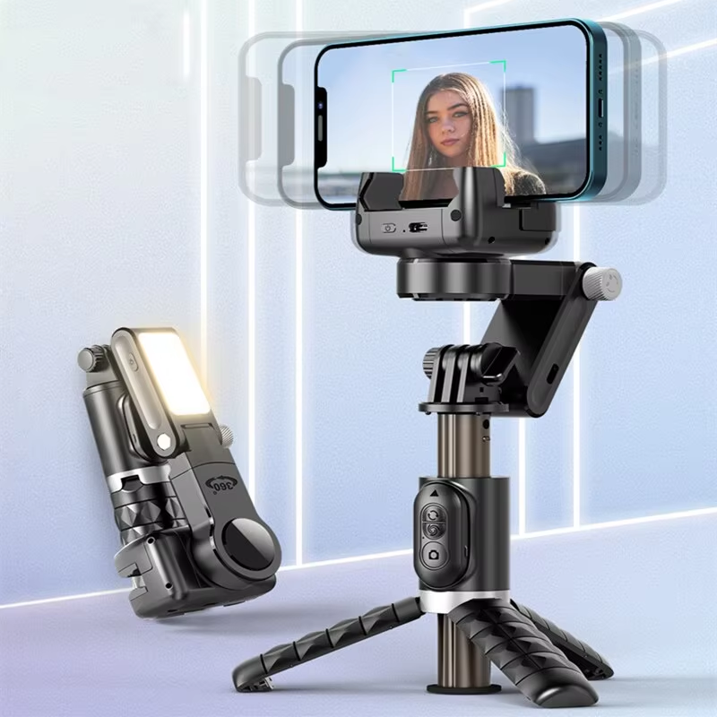 360 回転次の撮影モードジンバルスタビライザー Selfie スティック三脚ジンバル iPhone 電話スマートフォンライブ写真