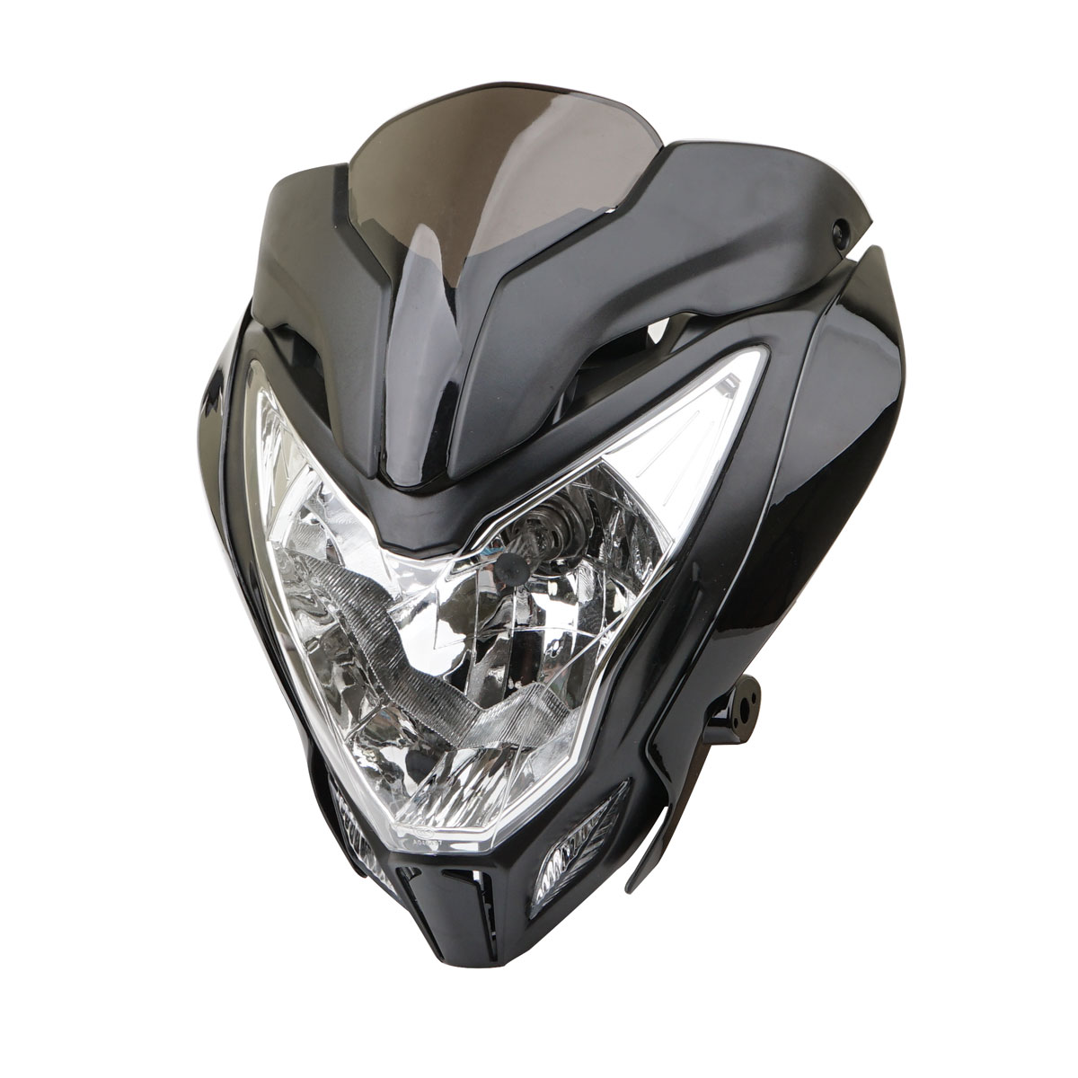 オートバイフロントヘッドライトヘッドランプフェアリングアセンブリ Bajaj パルサー 150 200 PULSAR150 PULSAR200 モトヘッドライトアクセサリー
