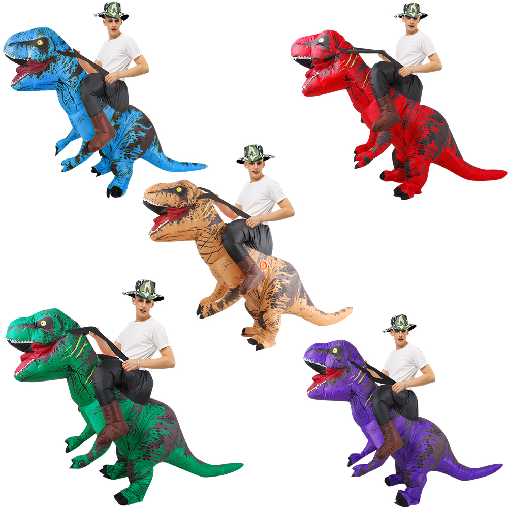 大人 T-REX インフレータブル恐竜衣装おかしいクール乗馬ティラノサウルスレックスコスプレ仮装ハロウィンパーティー男性女性