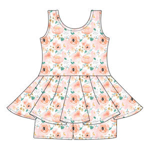 子供服セット卸売、かわいい女の子の夏服、エレガントでファッショナブルな子供女の子のブティックベビー服ラッキーボックス
