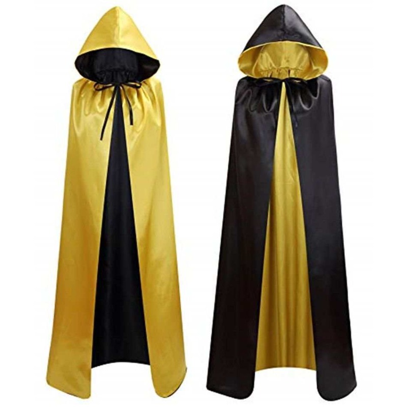 1pc ヨーロッパアメリカ両面リバーシブルケープハロウィンコスプレマントアニメロールプレイ仮装パーティーショール