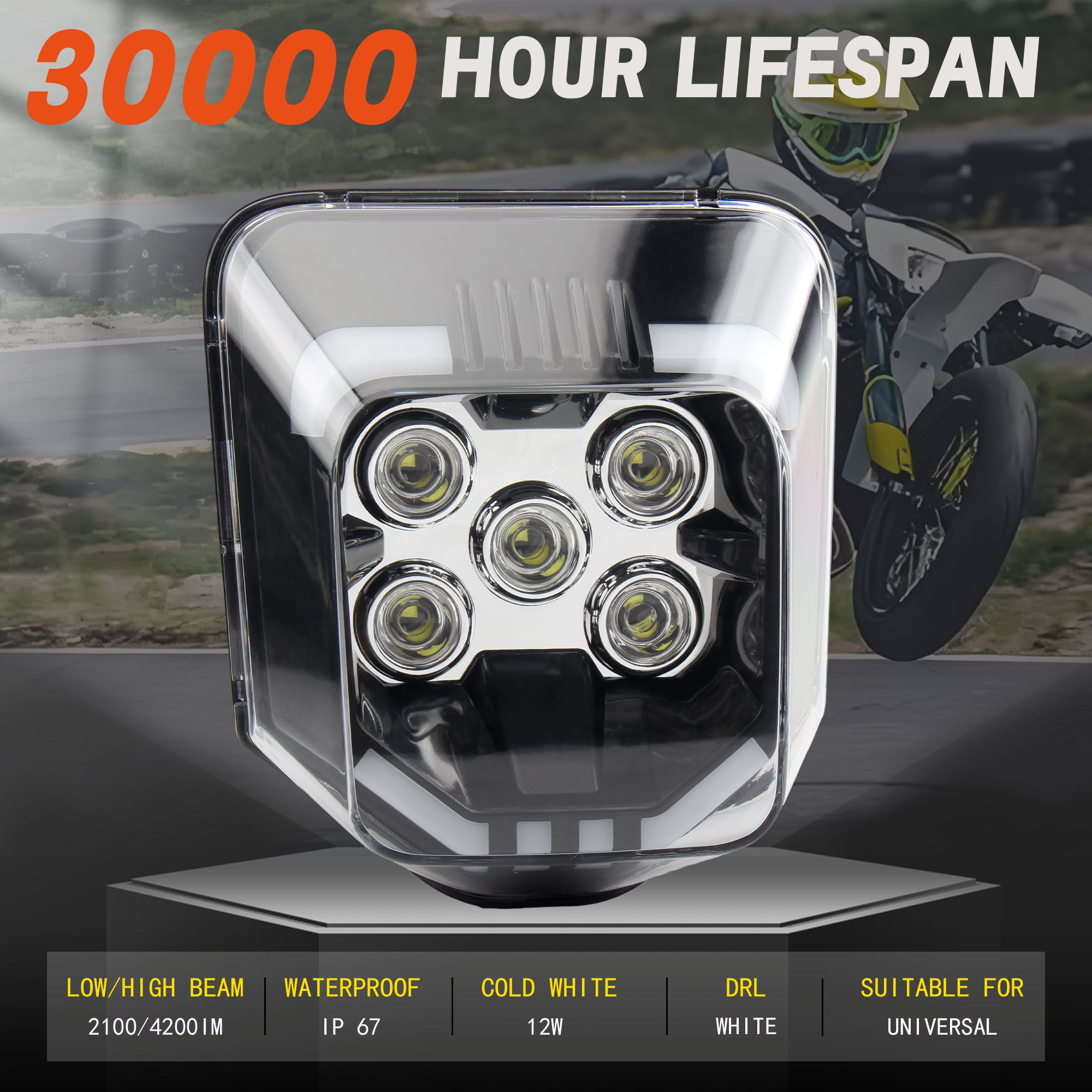 ハスクバーナオートバイ LED ヘッドライトプレート TE TC FE FC 150 200 250 300 350 400 450 500 2012 から 2023 モトクロス原付チューニング