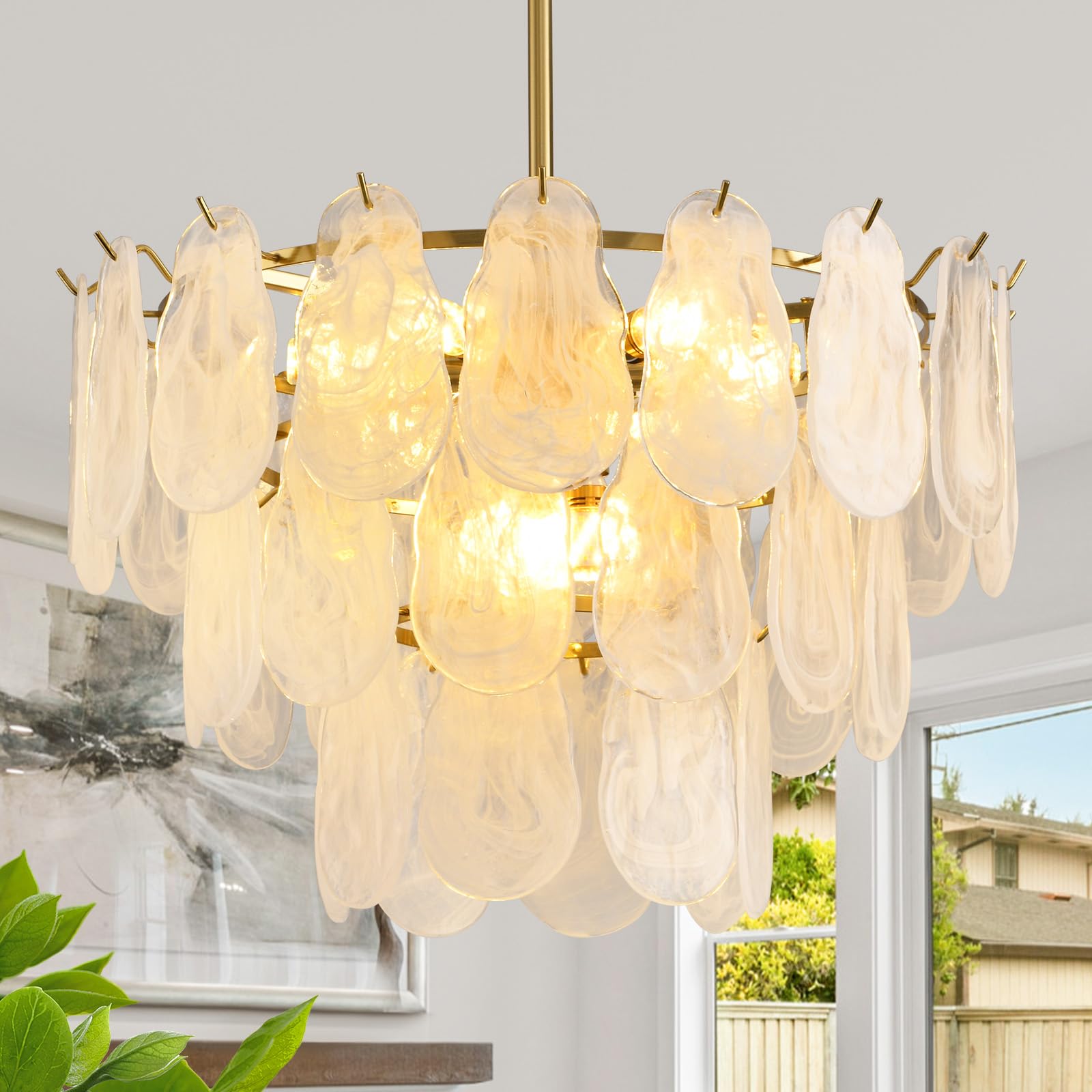 北欧高級天井吊りランプシャンデリアガラス金属 LED ペンダントランプリビングダイニングテーブルルームの装飾照明器具