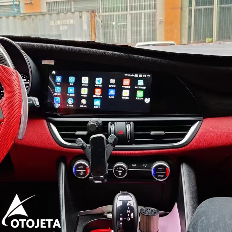 10.25 インチ Android Carplay アルファロメオ Stelvio Giulia 2020-2024 GPS ナビゲーションカーラジオマルチメディアビデオプレーヤーオーディオステレオ