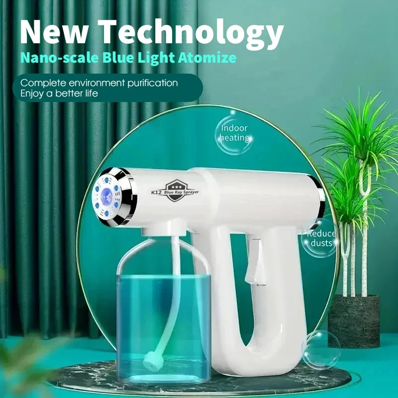ブルーライトナノヘアスプレー300ML - USB充電式理髪スプレー、グルーミング用ワイヤレススチームガン