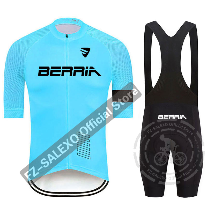 2024 BERRIA チームサイクリングセットメンズ自転車服通気性マウンテンサイクリング服スーツ Ropa Ciclismo Verano トライアスロン