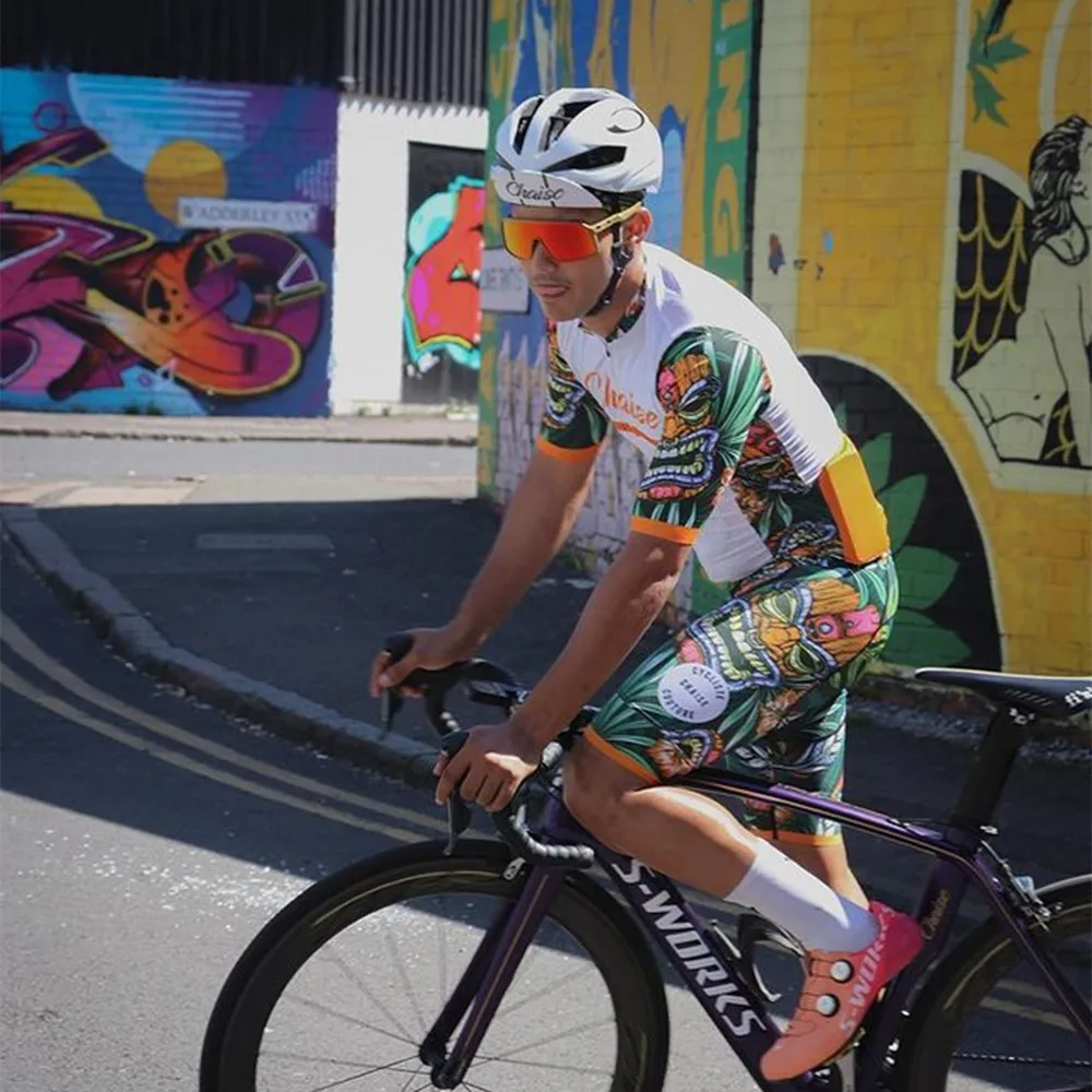 トライアスロンサイクリングジャージセット男性半袖スキンスーツスーツ夏のサイクル服アウトドアスポーツジャンプスーツ Ropa Ciclismo