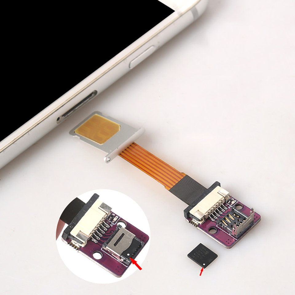 5*6 mm チップ用 ESIM - Nano SIM 拡張ケーブル ESIM カード アダプタ変換プレート ESIM ラボテスト済み、はんだ付け不要