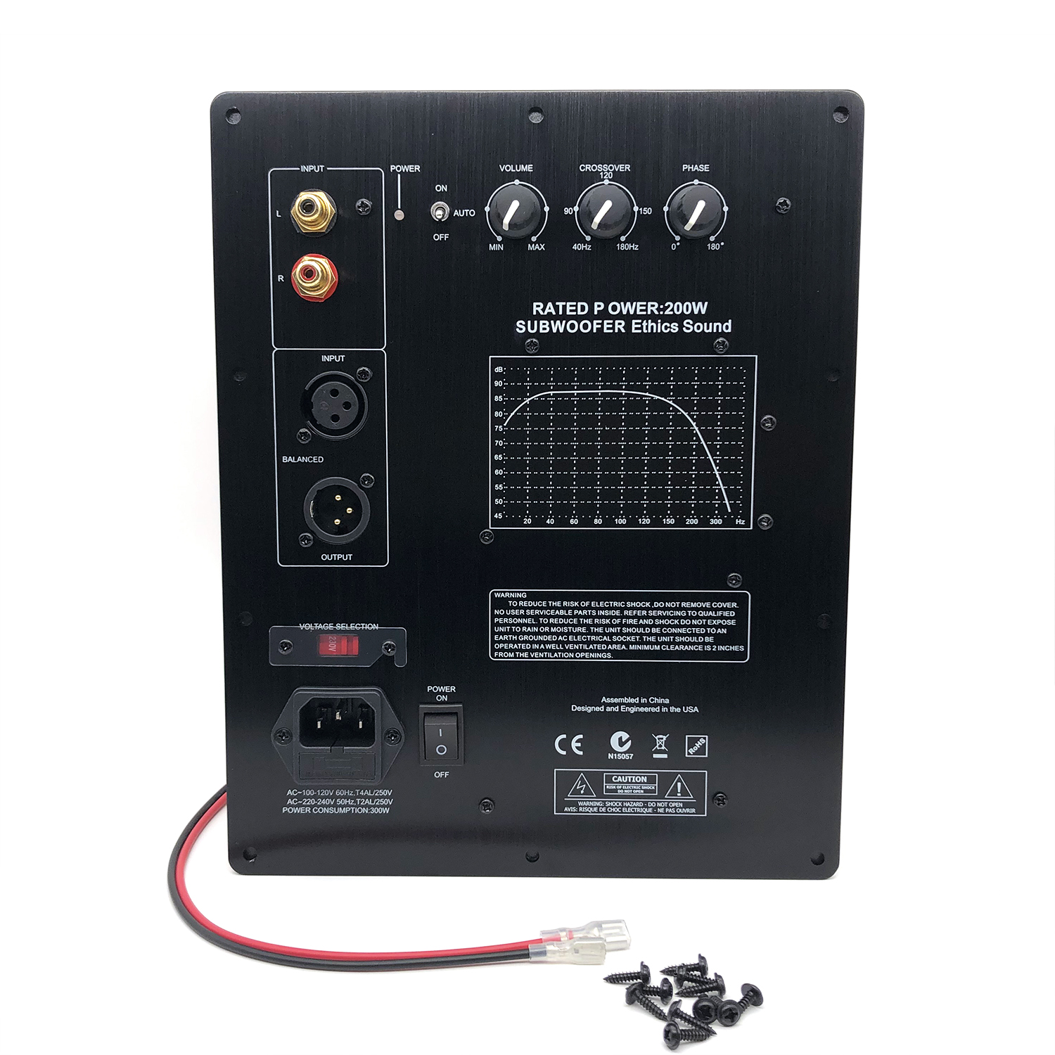 2025NEW HIFI ヘビーデューティデジタルアクティブサブウーファーアンプボードモノラル 200 ワット純粋な低音アンプボードホームシアターオーディオ 110/220V